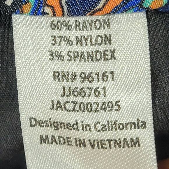 BeBop Blue Floral Pants Stretch Y2k Skinny Chino Zip Womens Pants Size 9 Juniors - Picture 4 of 13